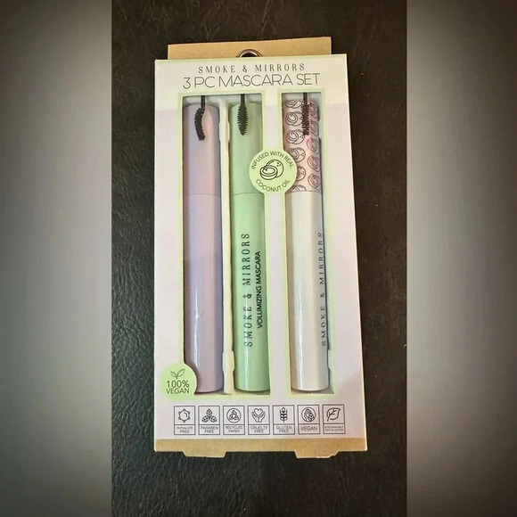 Smoke and Mirrors Other - ❌SOLD❌Smoke and Mirrors 3 PC Mascara Set Infused with Coconut Oil